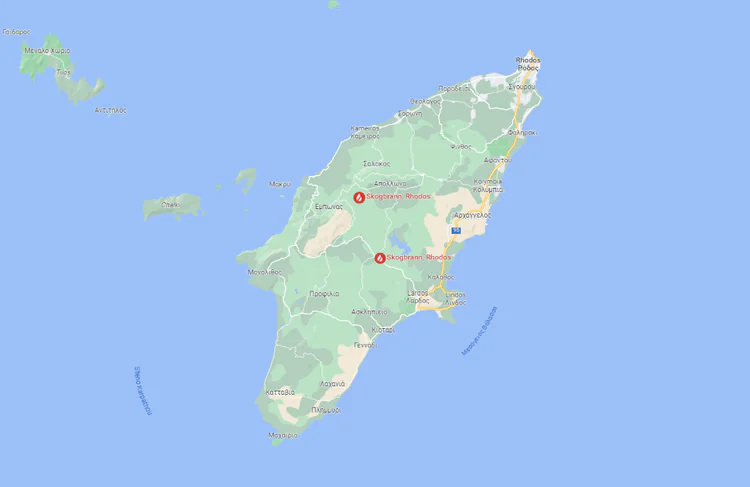 Landebahn Rhodos Tui og Apollo har evakuert hoteller på Rhodos - TV 2