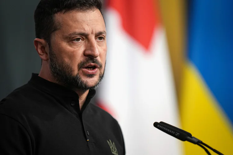 Ukrainas president Volodymyr Zelenskyj. Foto: Laurent Cipriani / AP / NTB