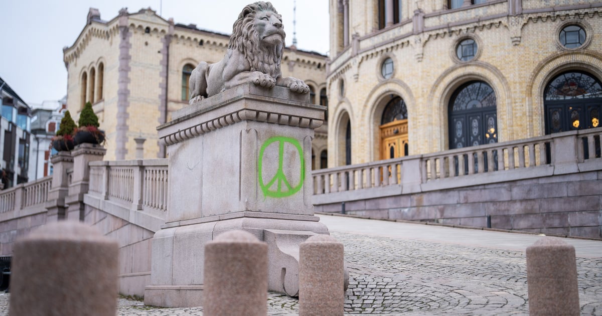 Én pågrepet etter tagging av Stortinget og Slottet - TV 2