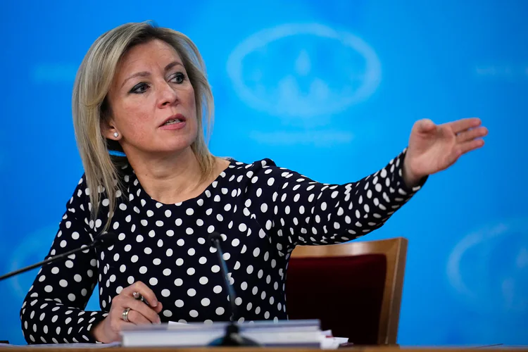 Det russiske utenriksdepartementets talskvinne Maria Zakharova. 