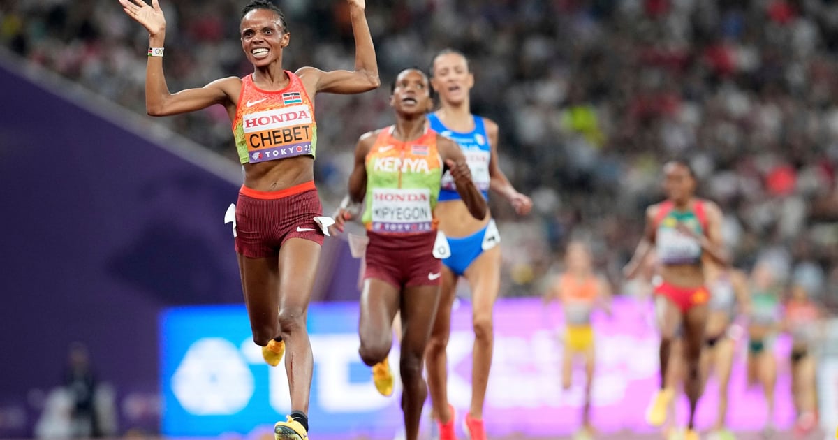 Chebet spurtet inn til VM-gull på 5000 meter - TV 2