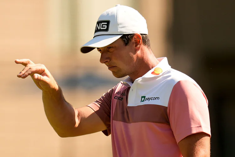 Viktor Hovland i aksjon i South Carolina.