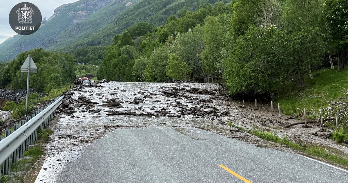 E6 i Troms stengt etter jordras – stor kødannelse - TV 2